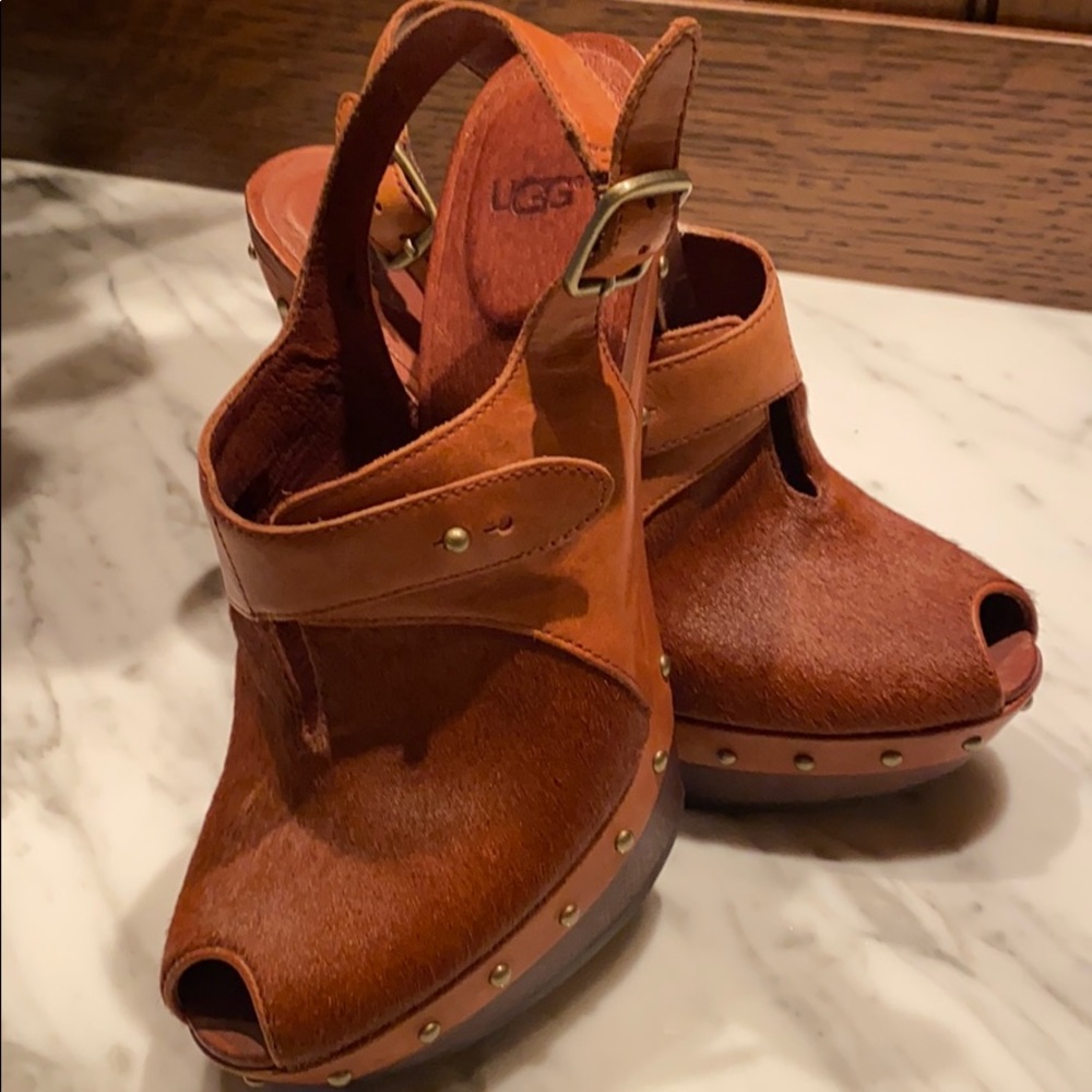 UGG Peekaboo Pony Sling-backs